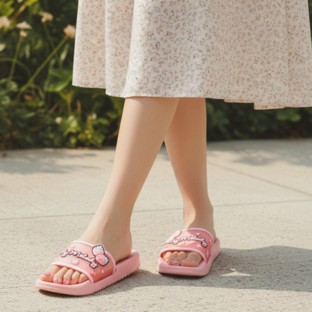 Damă - Papuci veseli H736roz