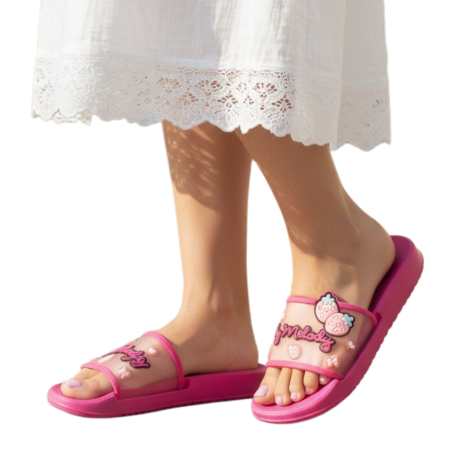 Damă - Papuci veseli H736fucsia