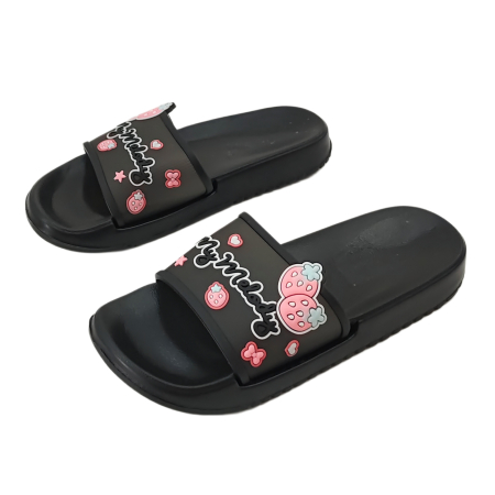 Damă - Papuci veseli H736negru