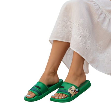 Papuci - Papuci veseli H738verde