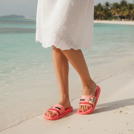 Papuci - Papuci veseli H738roz