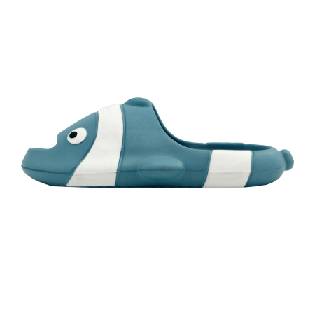 Papuci - Papuci veseli in forma de pestisor NUO-331albastru