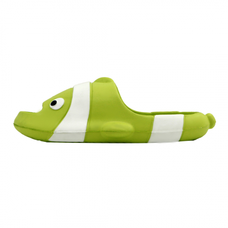 Papuci - Papuci veseli in forma de pestisor NUO-331verde