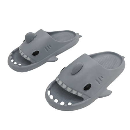 Bărbați - Papuci veseli Rechin E01gri