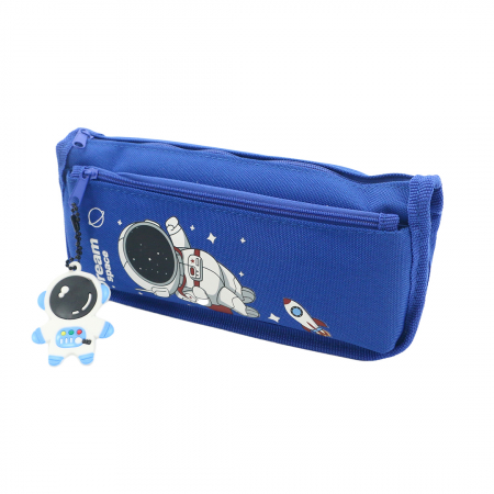 Penare - Penar neechipat cu 2 compartimente model spatiu HZ-5845albastru