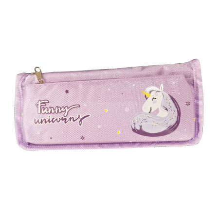 Penare - Penar neechipat cu 2 compartimente model Unicorn SY-7112mov