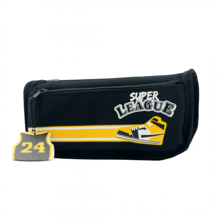 Penare - Penar neechipat cu 2 compartimente model baschet HZ-5859negru