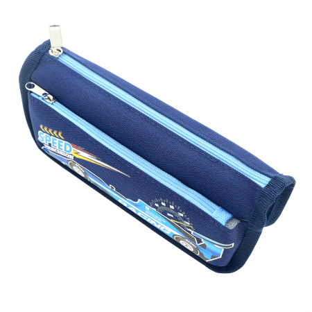 Penare - Penar neechipat cu 2 compartimente model formula 1 HZ-68085albastru