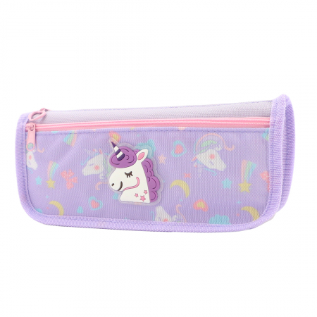 Penare - Penar neechipat cu 2 compartimente model unicorn ZP-1008mov