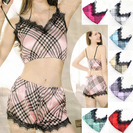Pijamale - Pijama din satin S-725