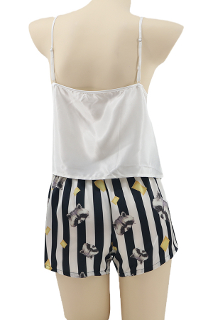 Pijamale - Set pijama doua piese, maiou si pantaloni scurti TY-SD212negru