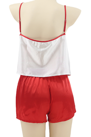 Pijamale - Set pijama doua piese, maiou si pantaloni scurti TY-SD322rosu