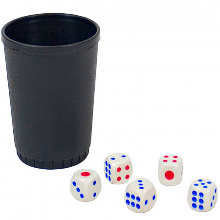 Jucării - Joc de poker cu 5 zaruri si cupa 434263