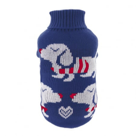 Animale de companie - Pulover tricotat XINA2207bleumarin