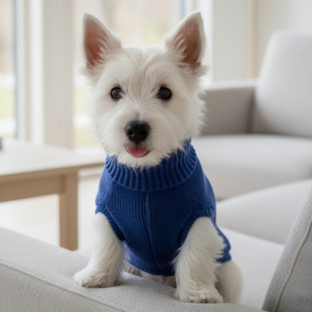 Animale de companie - Pulover tricotat XINA2207bleumarin