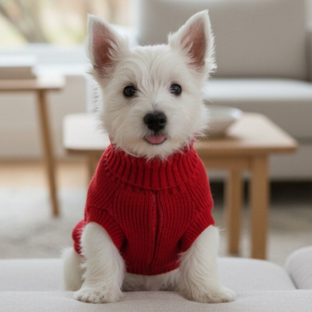 Animale de companie - Pulover tricotat XINA2207rosu