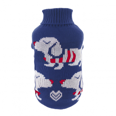 Animale de companie - Pulover tricotat XINA2207bleumarin