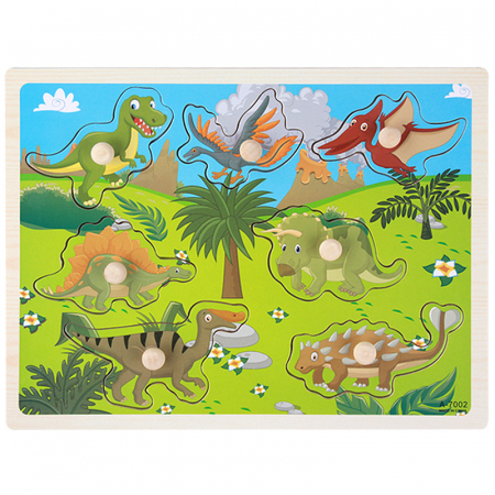 Jucării - Puzzle educativ din lemn A7002
