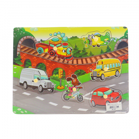 ARTICOLE ȘCOLARE - Puzzle educativ din lemn JH-40