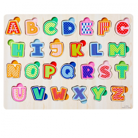 Jucării - Puzzle educativ din lemn L3004