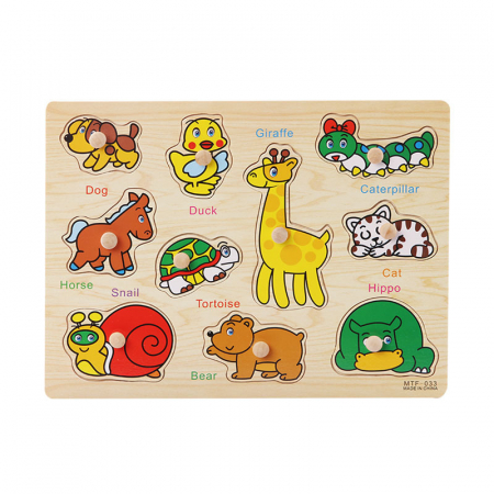 Jucării - Puzzle educativ din lemn MTF-033