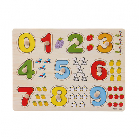 Jucării - Puzzle educativ din lemn MTF-032