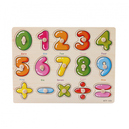 Jucării - Puzzle educativ din lemn MTF-030