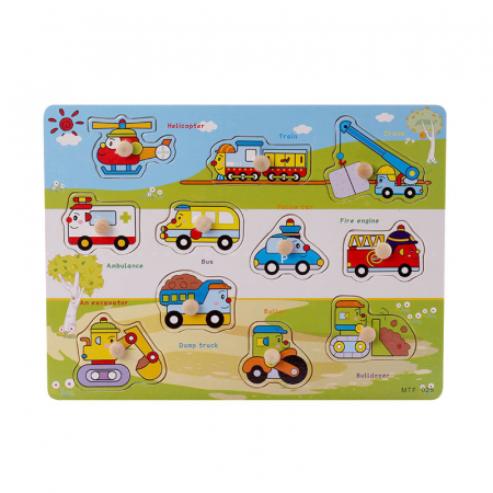 Jucării - Puzzle educativ din lemn MTF-025