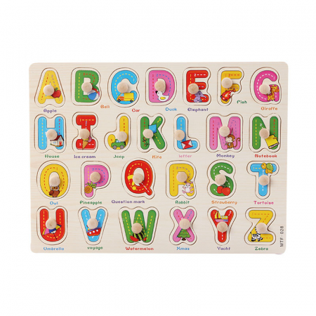 Jucării - Puzzle educativ din lemn MTF-028