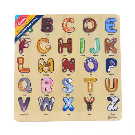 Jucării - Puzzle educativ din lemn AK-4