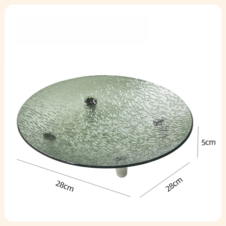Raft organizator - Platou servire fructe cu picioruse sustinere din silicon SHYE-6442verde