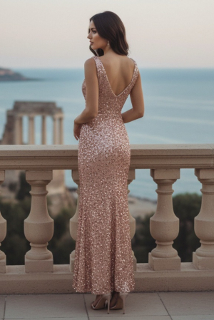 Damă - Rochie de seara SU-1roz