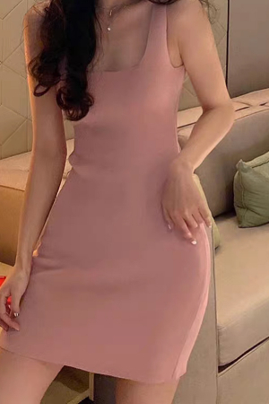 Rochii - Rochie tricotata de vara XPX-80037roz