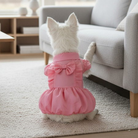 Haine - Rochita de iarna cu funda MDL-2416roz