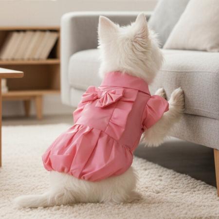 Haine - Rochita de iarna cu funda MDL-2416roz