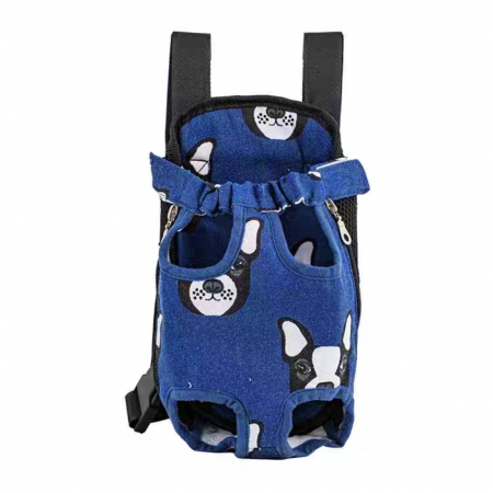 Genți și articole transport animale - Rucsac tip marsupiu pentru caini/pisici MDL-30bleumarin
