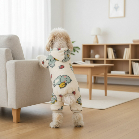 Animale de companie - Salopeta cocolino cu gluga MDL-19A