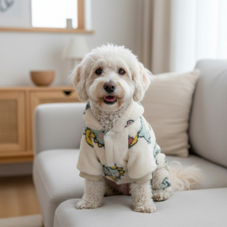 Animale de companie - Salopeta cocolino cu gluga MDL-19A