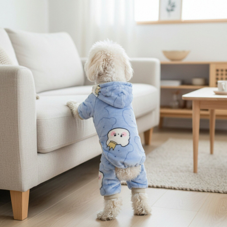 Animale de companie - Salopeta cocolino cu gluga MDL-19C