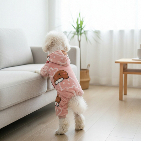 Haine - Salopeta cocolino cu gluga MDL-19D