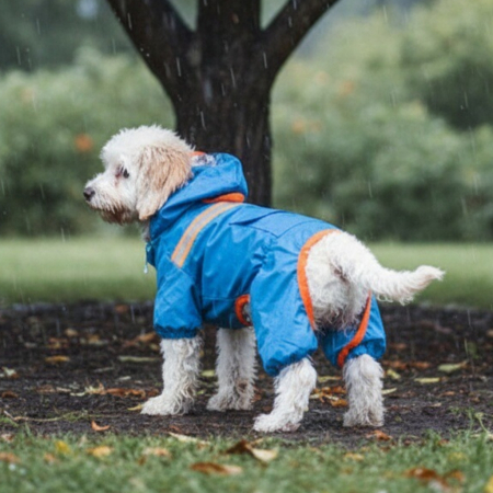 Haine - Salopeta de ploaie cu banda reflectorizanta MDL-17A