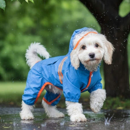 Haine - Salopeta de ploaie cu banda reflectorizanta MDL-17A