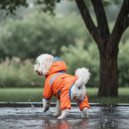 Haine - Salopeta de ploaie cu banda reflectorizanta MDL-17B