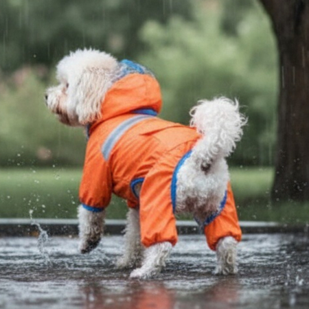 Haine - Salopeta de ploaie cu banda reflectorizanta MDL-17B