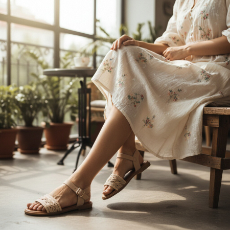 ÎNCĂLȚĂMINTE DAMĂ 39.99 - Sandale 1137roz