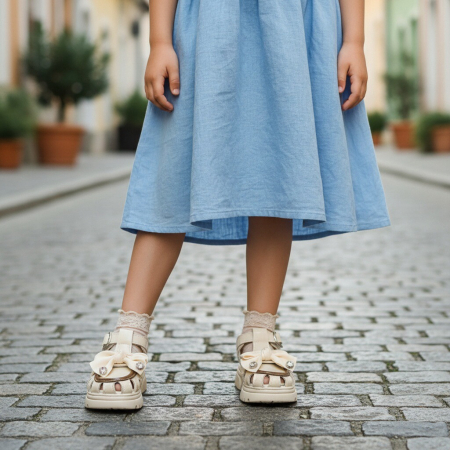 Sandale - Sandale cu aplicatii decorative XA-2523bej