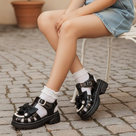 Sandale - Sandale cu aplicatii decorative XA-2523negru