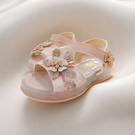 Sandale - Sandale cu aplicatii decorative XA-2524roz