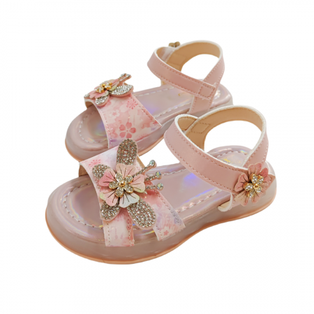 Sandale - Sandale cu aplicatii decorative XA-2524roz