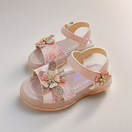 Sandale - Sandale cu aplicatii decorative XA-2524roz